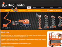 Tablet Screenshot of dingliindia.com